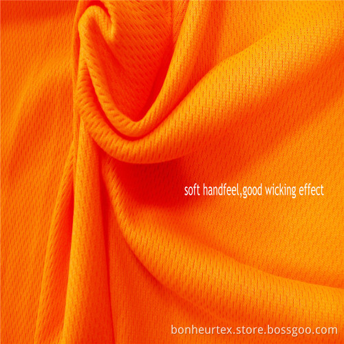 High visibility Polyester Knitted Bird eyes Fabric